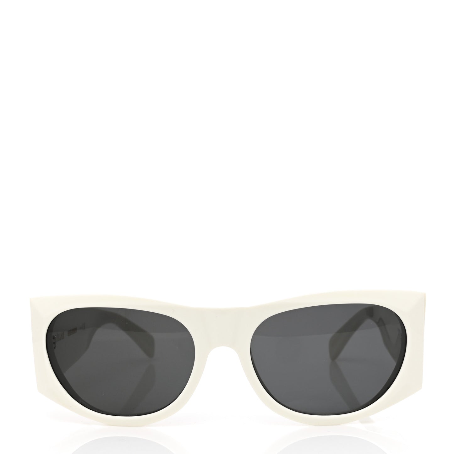 Acetate Oval Sunglasses CL 400291 White