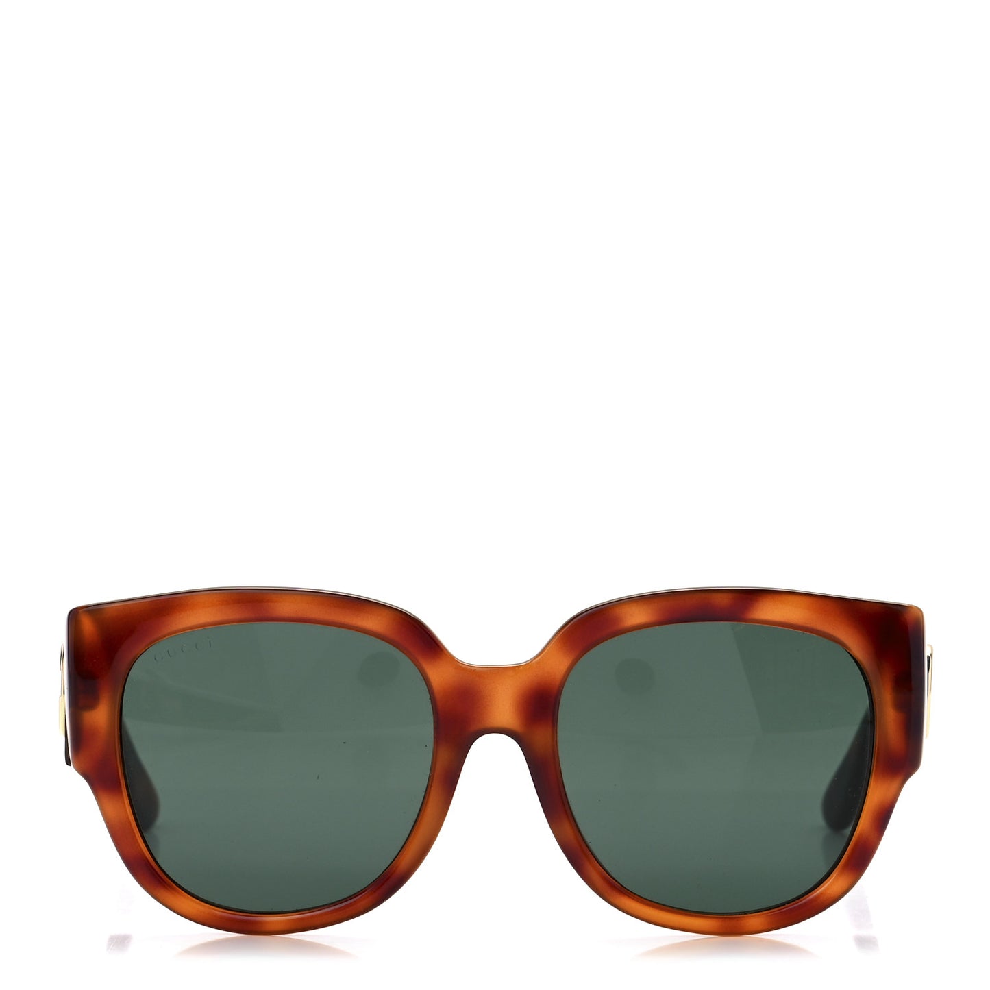 Acetate Square Frame Sunglasses GG0142SA Tortoise