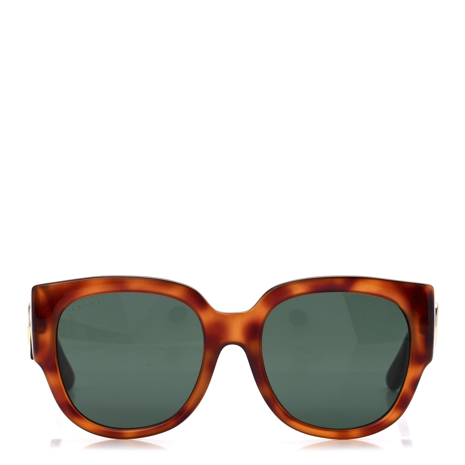 Gucci Acetate Square Frame Sunglasses GG0142SA Tortoise 2 of 8