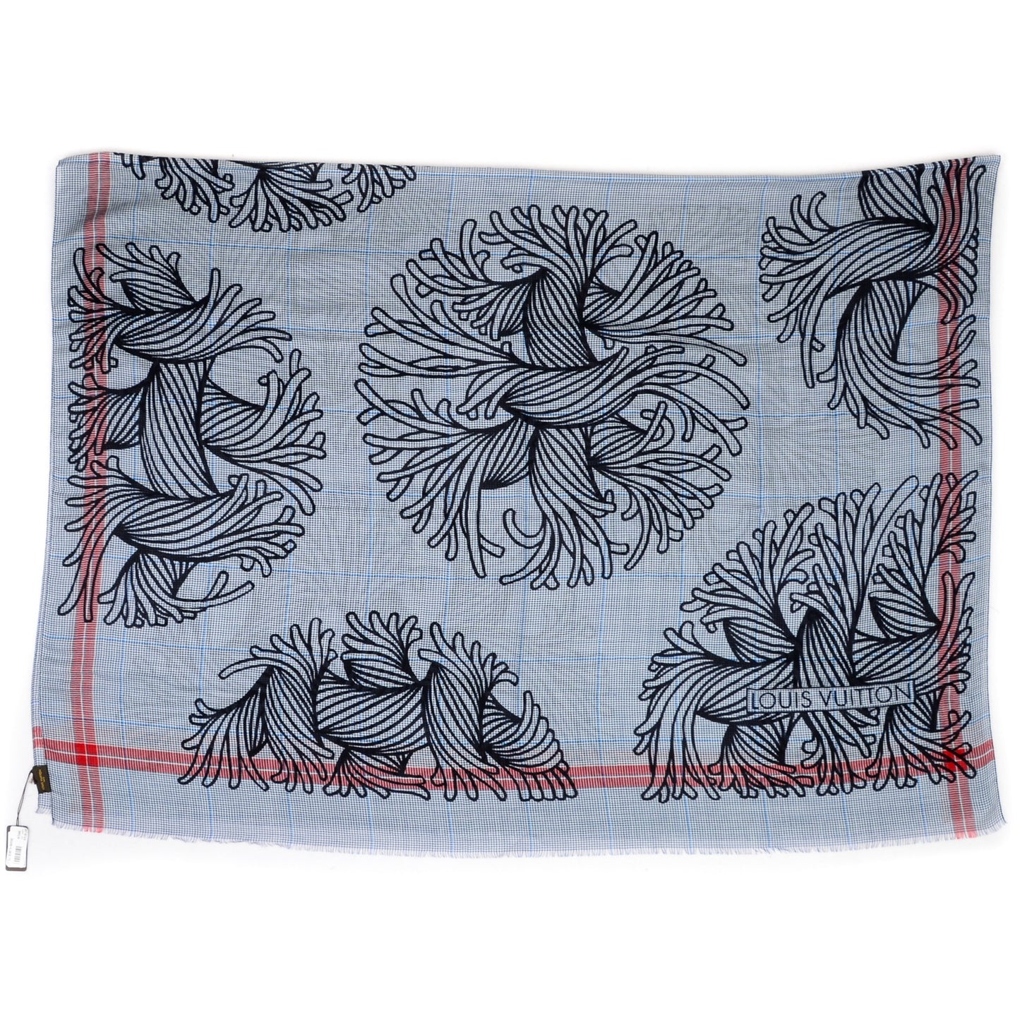 Wool Silk Nemeth Stole Marine