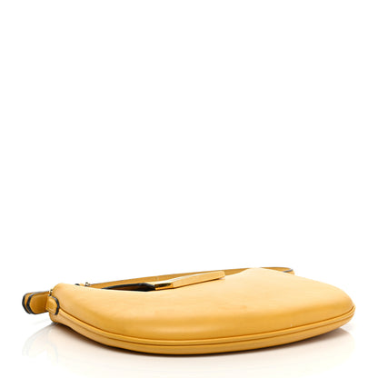Fendi Vitello Grace Suede Small Croissant Hobo Mimosa 3 of 9