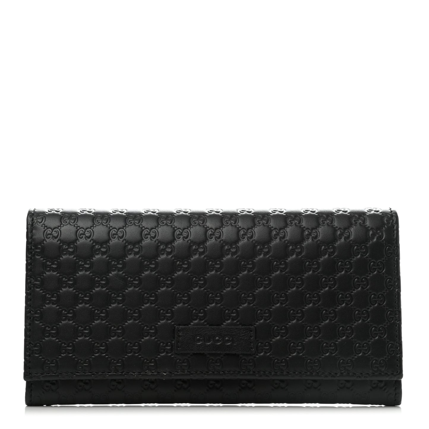 Soft Microguccissima Continental Wallet Black