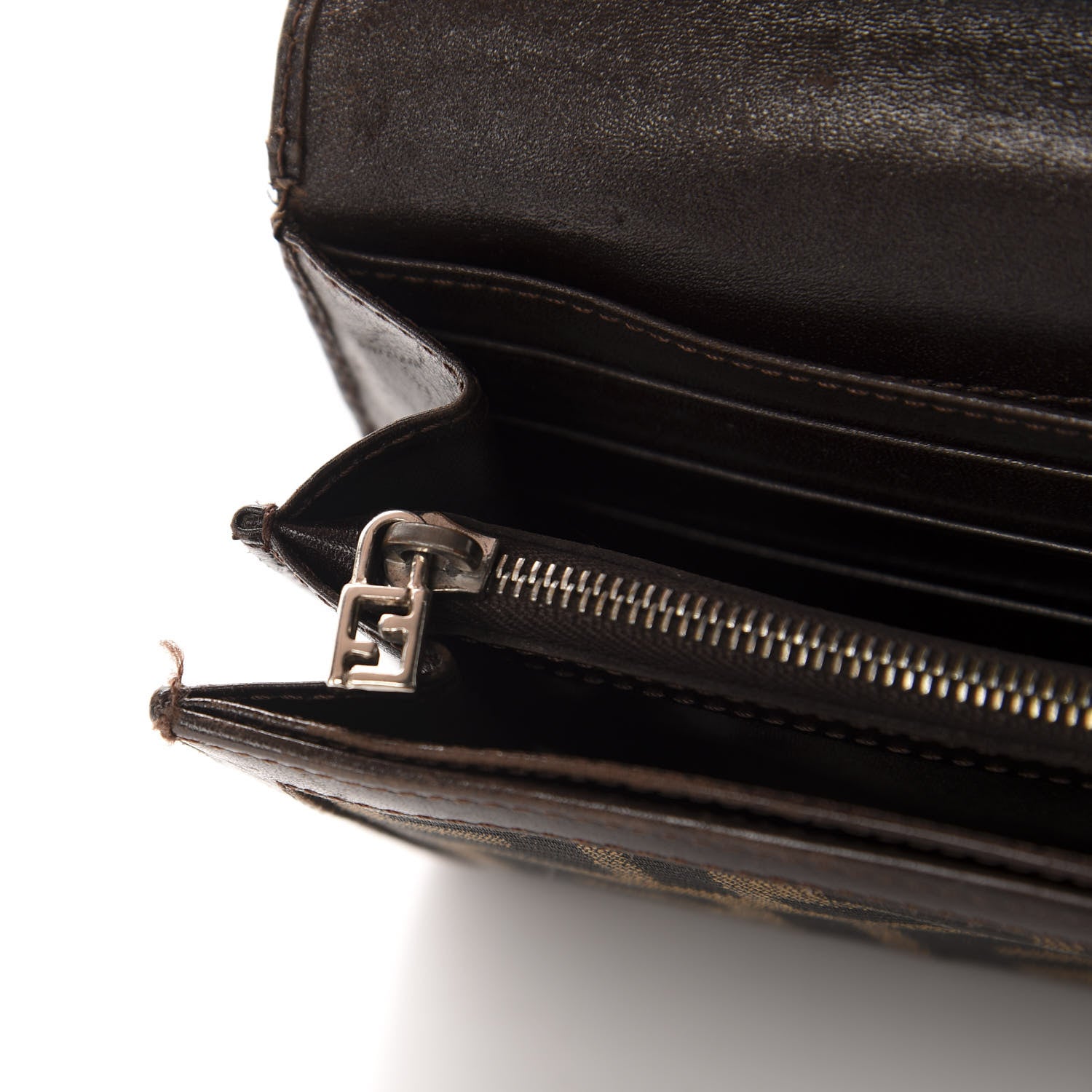 Fendi Zucca Continental Wallet Brown 10 of 13