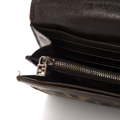 Fendi Zucca Continental Wallet Brown 10 of 13