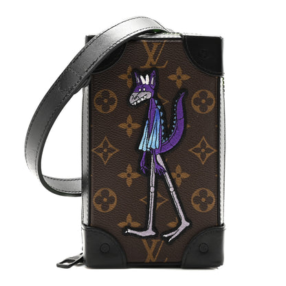 Louis Vuitton Monogram Embroidered Cartoon LV Friends Soft Trunk Phone Box 1 of 9