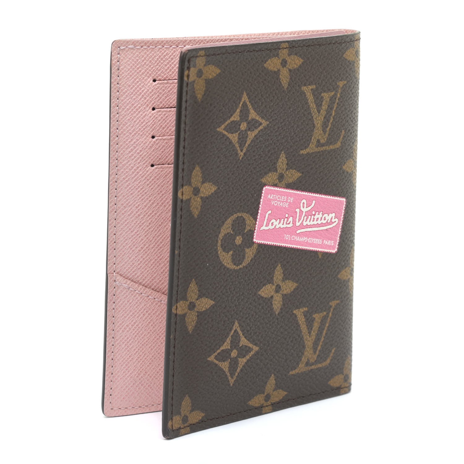 Louis Vuitton Monogram My LV World Tour Passport Cover Rose Ballerine 4 of 15