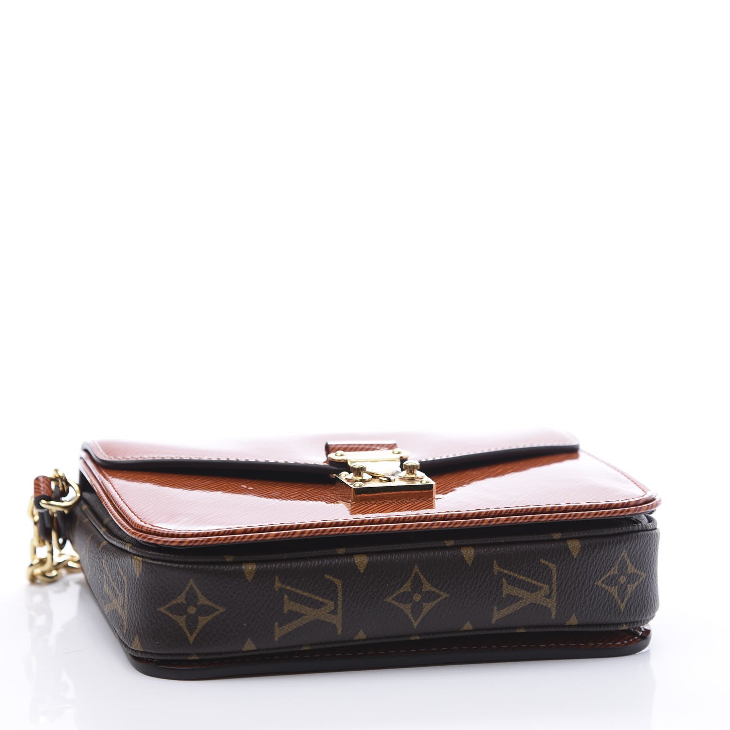 Louis Vuitton Shiny Epi Monogram Pochette Metis Mini Brown 3 of 12
