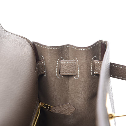 Hermes Togo Kelly Retourne 28 Etoupe 16 of 41