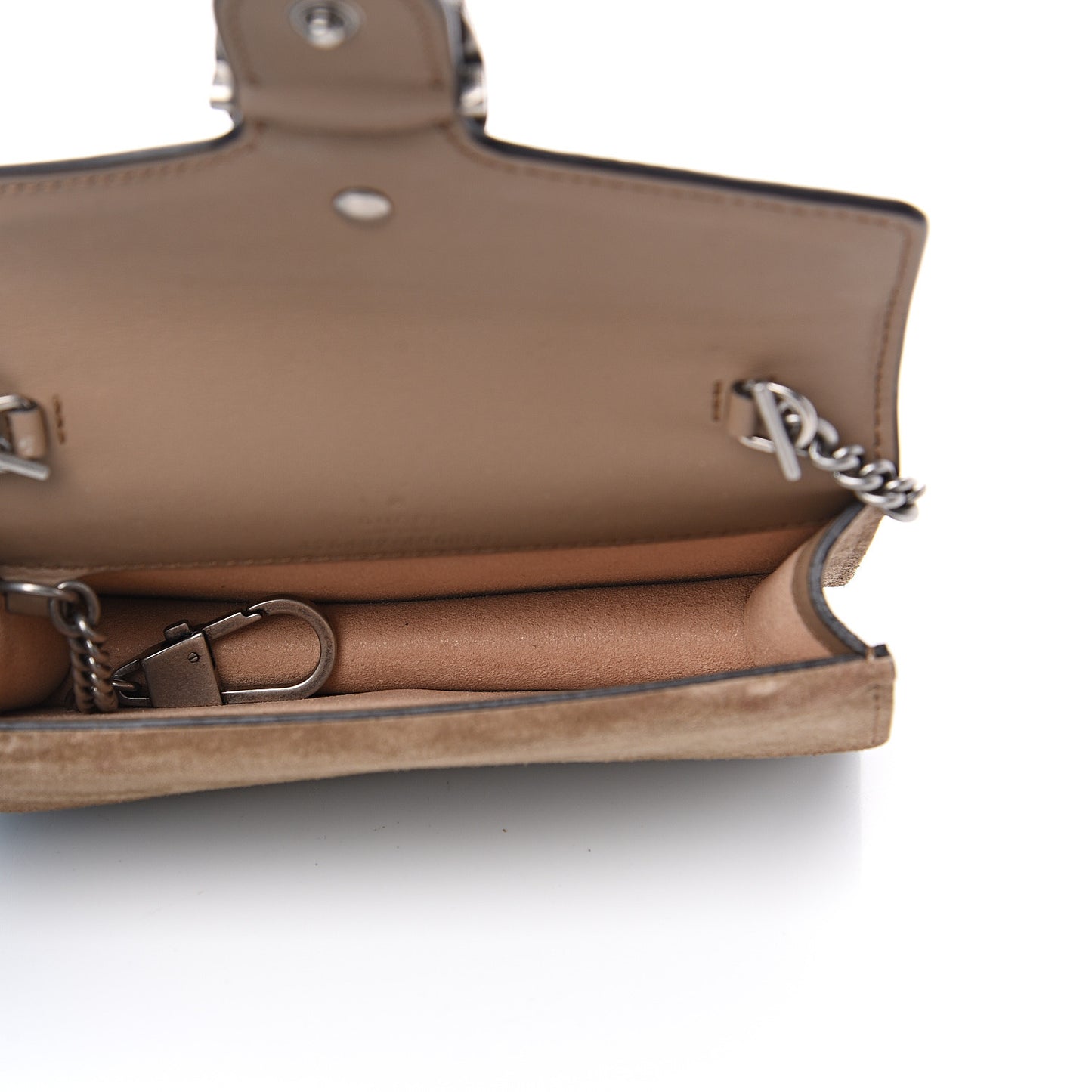 GG Supreme Monogram Super Mini Dionysus Shoulder Bag Taupe