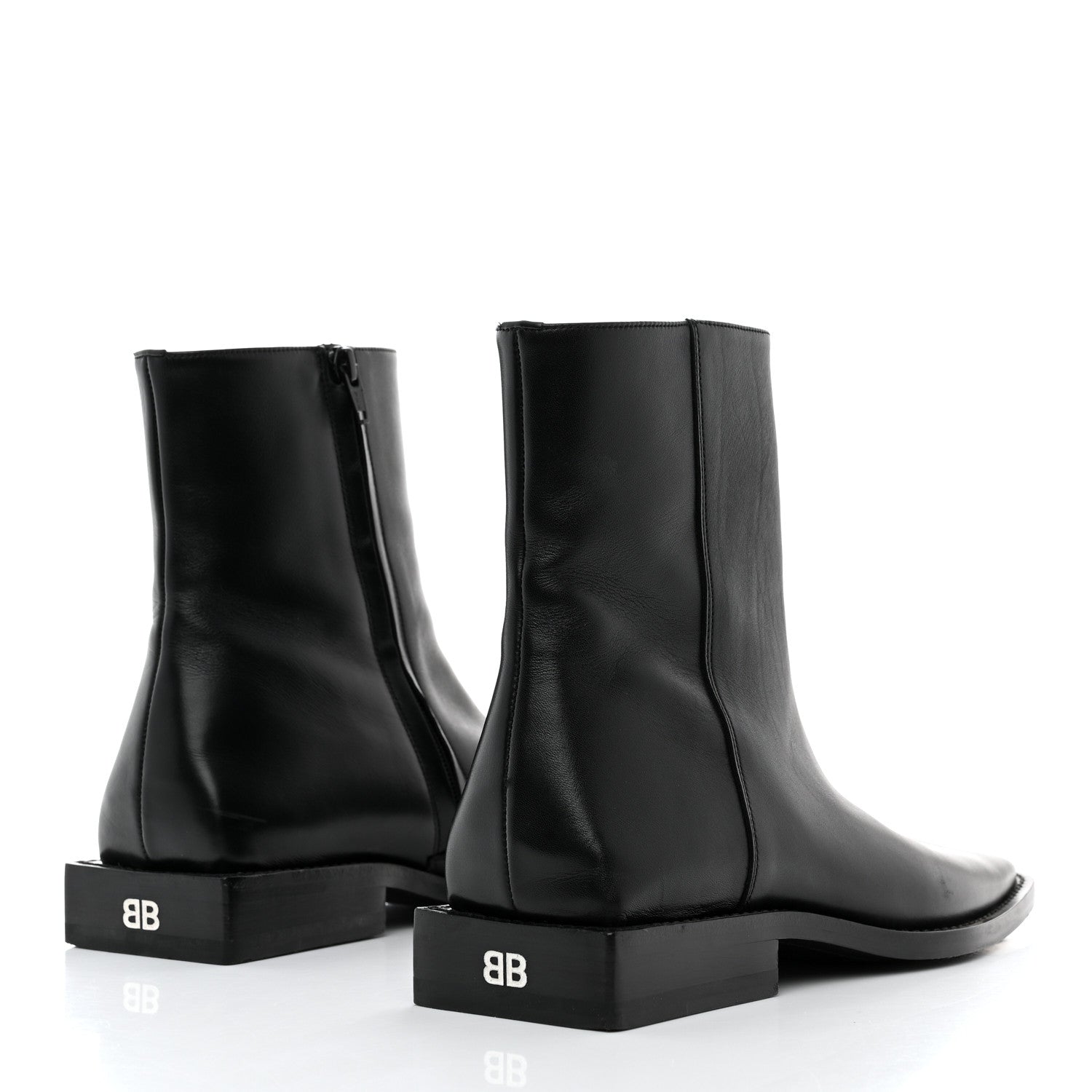 Balenciaga Calfskin Mens Soft Rim Ankle Booties 40.5 Black 4 of 9