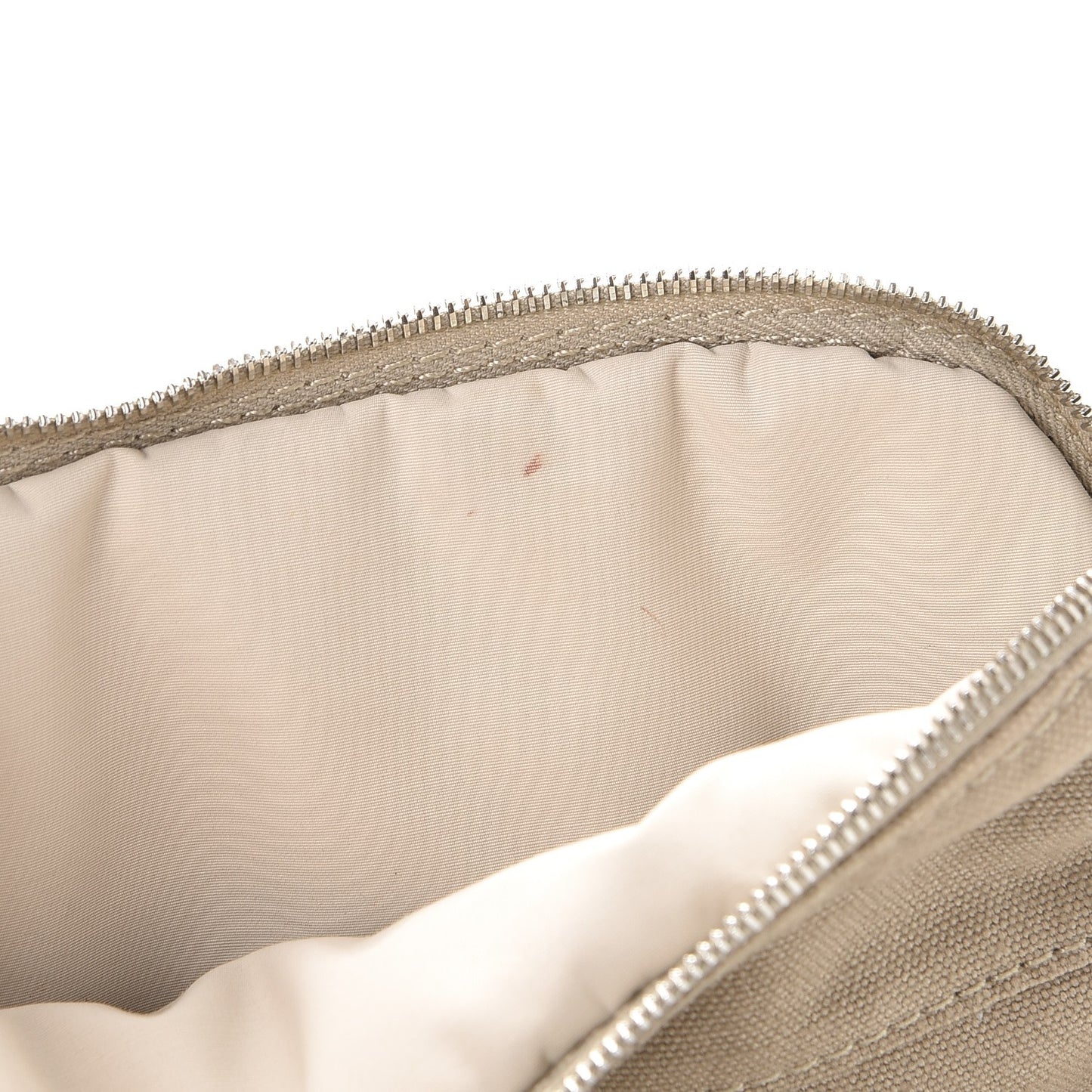 Cotton Canvas Mini Bolide Travel Cosmetic Pouch Gris Ponce