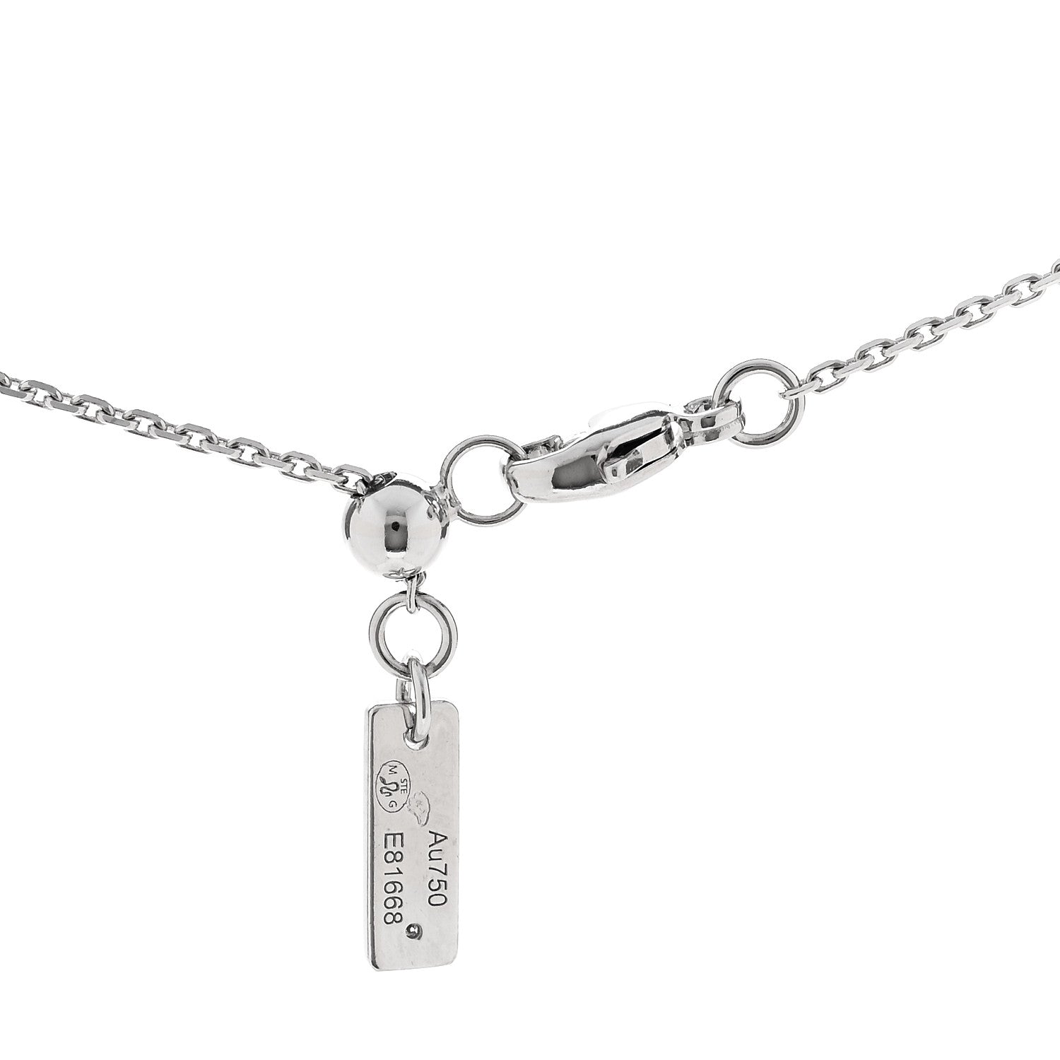 Messika 18K White Gold Diamond LM Move Uno Pave Pendant Necklace 4 of 7
