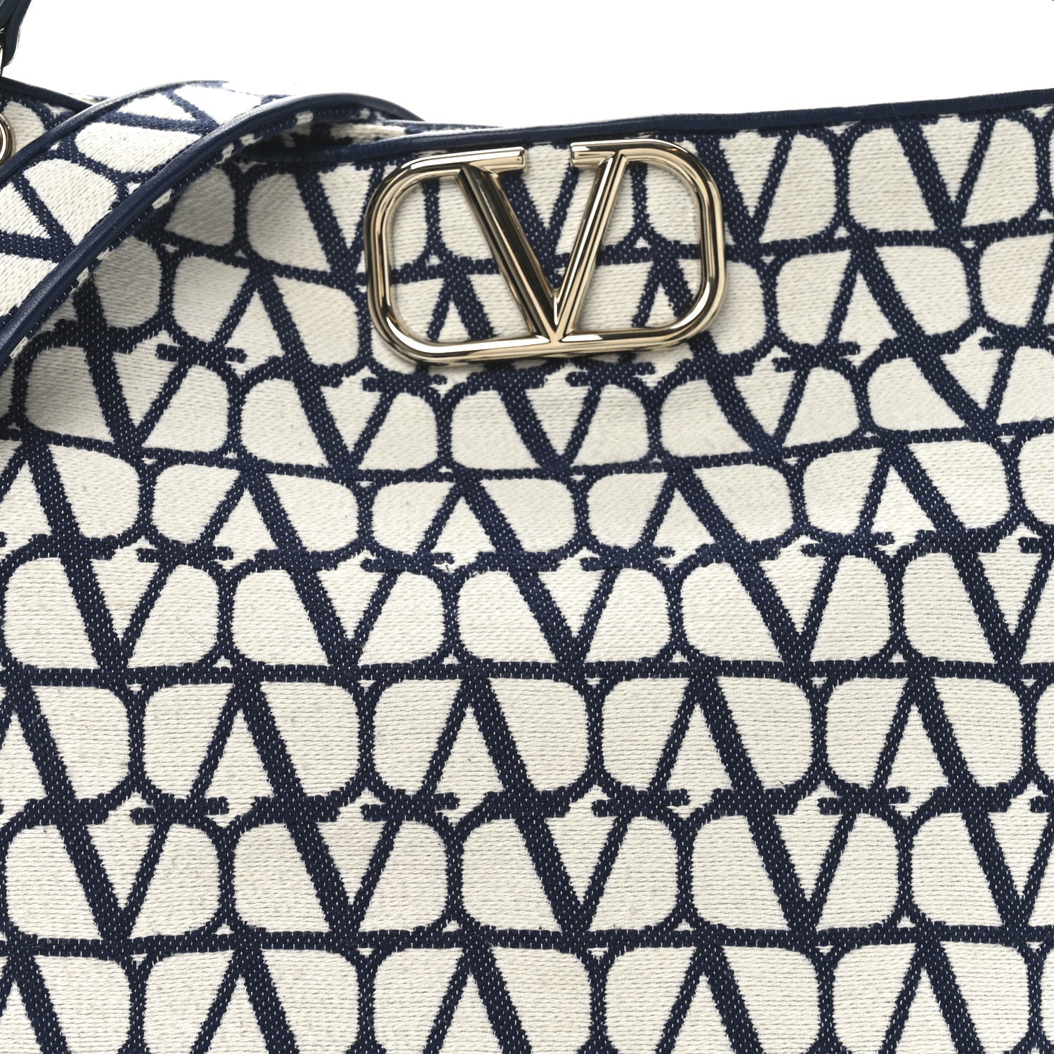 Valentino Garavani Toile Iconographe Vlogo All In Shopping Bag White Worker 8 of 11