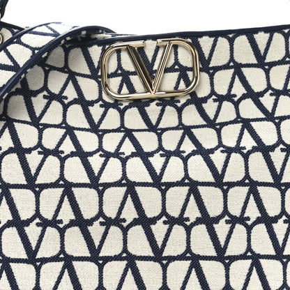 Valentino Garavani Toile Iconographe Vlogo All In Shopping Bag White Worker 8 of 11