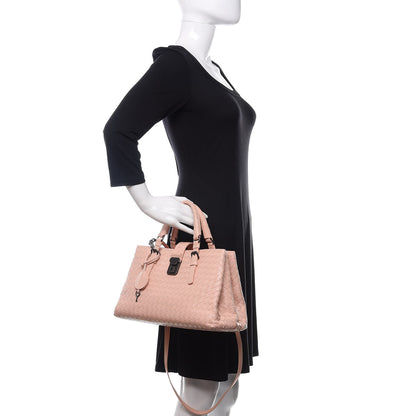 Bottega Veneta Light Calf Intrecciato Small Roma Flamingo 3 of 11