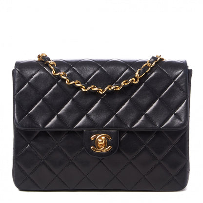 Chanel Lambskin Quilted Mini Square Flap Black 1 of 9