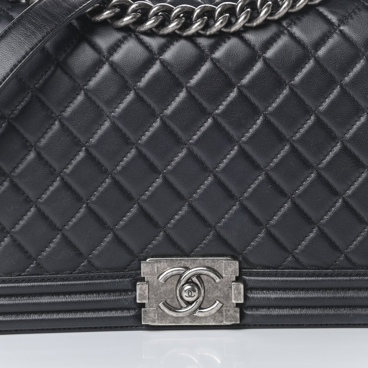 Chanel Lambskin Quilted New Medium Boy Flap Black 8 of 18