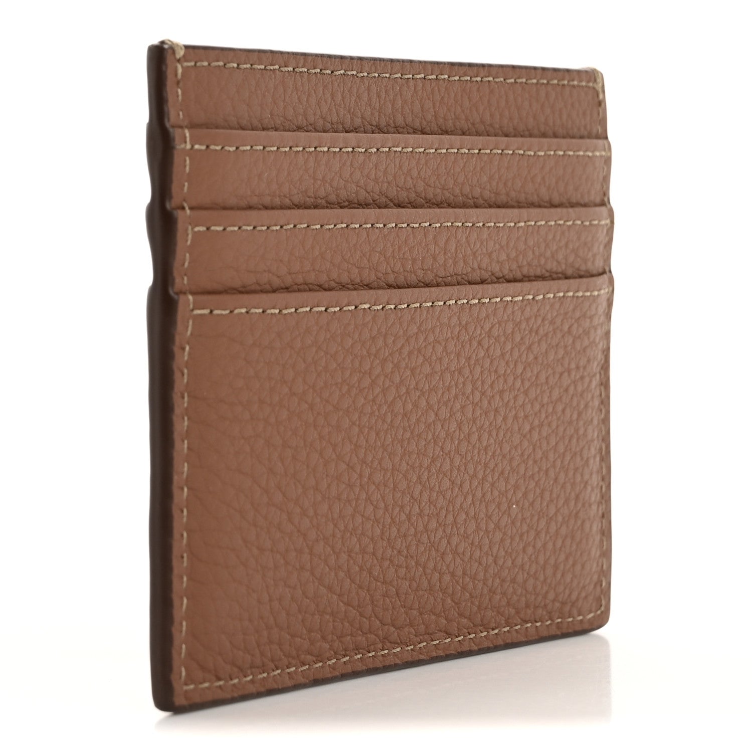 Christian Dior HOMME Grained Calfskin CD Icon Card Holder Brown 3 of 8