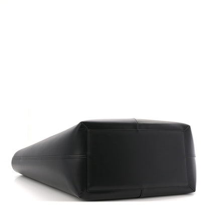 Saint Laurent Smooth Calfskin Maxi Trapezoid Shopping Tote Black 4 of 11