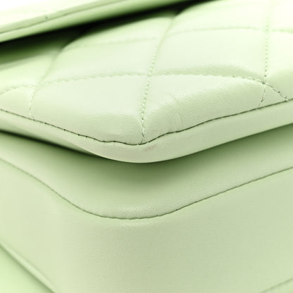 Chanel Lambskin Quilted Small Trendy CC Flap Dual Handle Bag Light Green 12 of 17