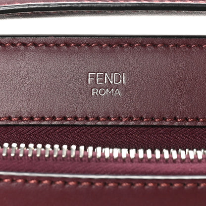 Fendi Vitello Baltico Dolce Shiny Nappa Lace Up DotCom Satchel Bordeaux 8 of 12