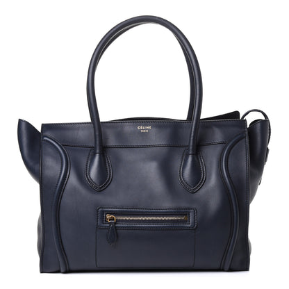 Celine Smooth Calfskin Shoulder Luggage Navy 1 of 4