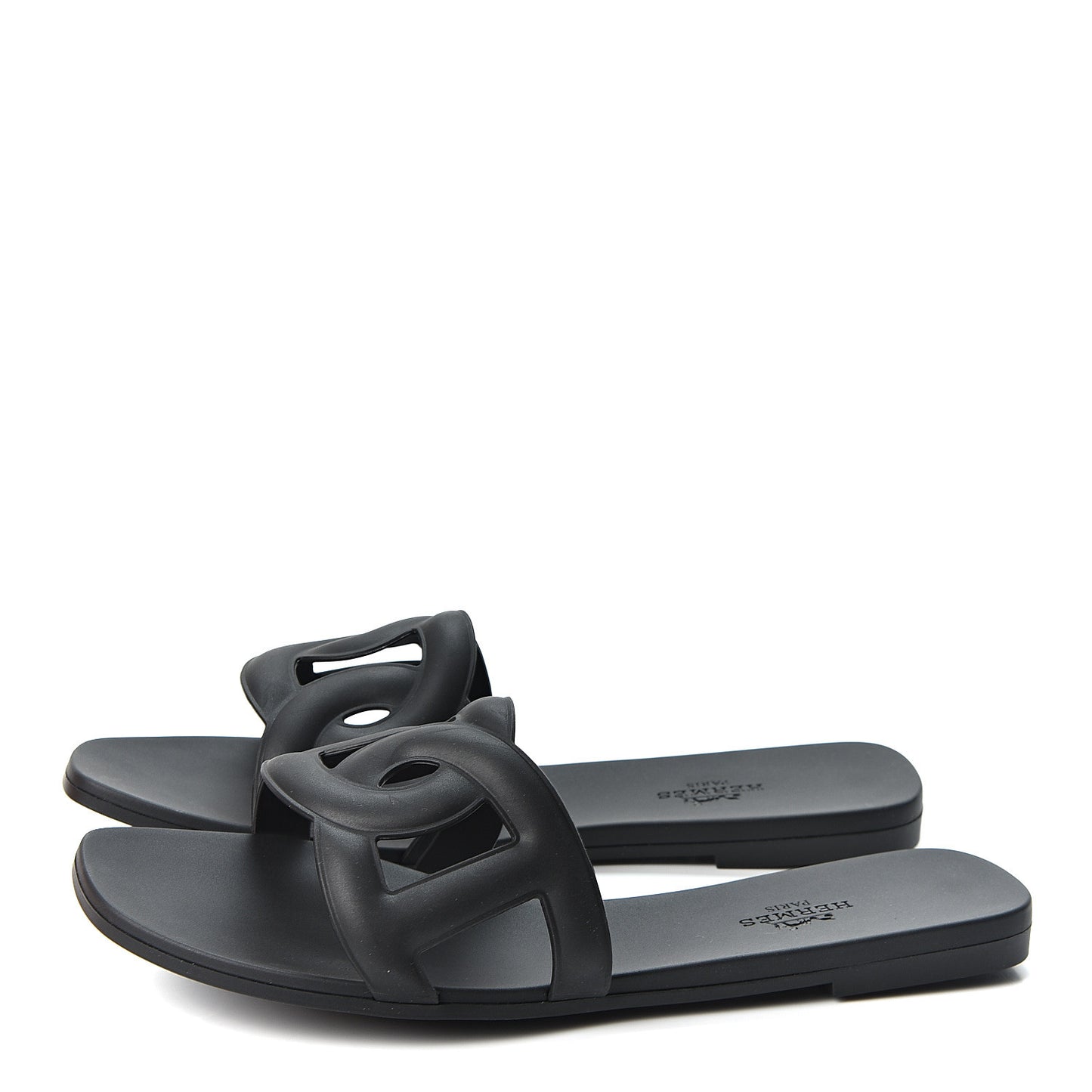Rubber Aloha Sandals 37 Black
