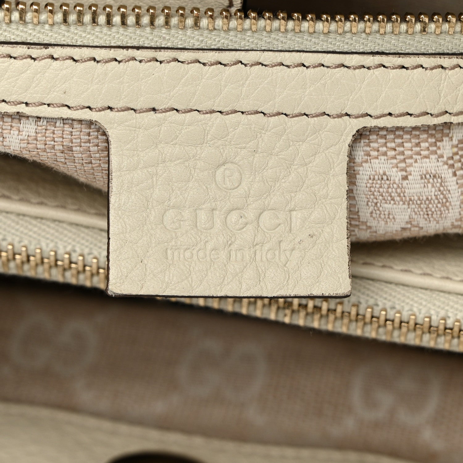 Gucci Grained Calfskin Medium Diana Bamboo Top Handle Tote Ivory 6 of 10