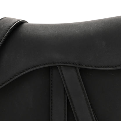 Christian Dior Ultra Matte Calfskin Mini Saddle Bag With Strap Black 8 of 14