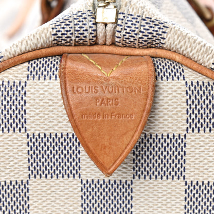 Louis Vuitton Damier Azur Speedy 30 10 of 13