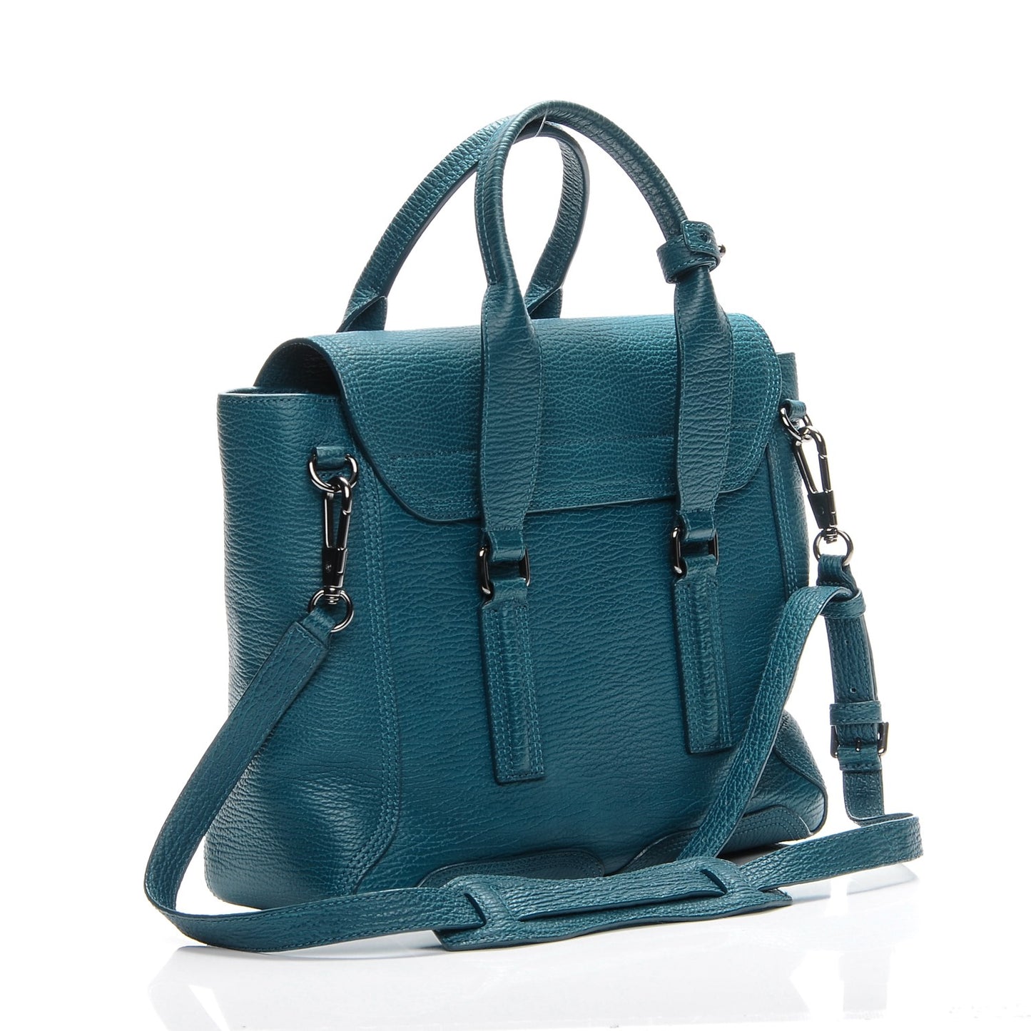3.1 Textured Calfskin Medium Pashli Satchel Nile