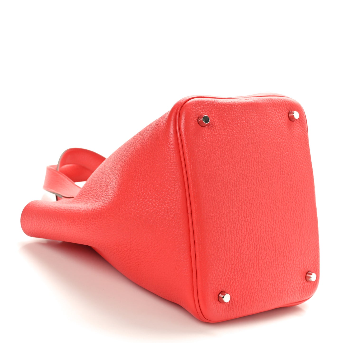 Taurillon Clemence Picotin Lock 22 MM Rouge Pivoine