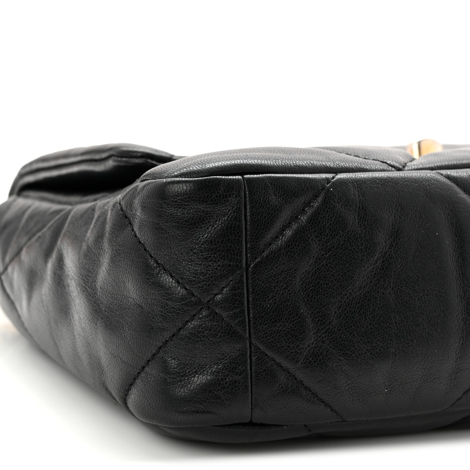 Chanel Goatskin Quilted Medium Chanel 19 Flap Black 9 of 11