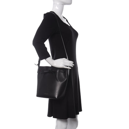 Mansur Gavriel Calfskin Mini Bucket Bag Black Flamma 2 of 10