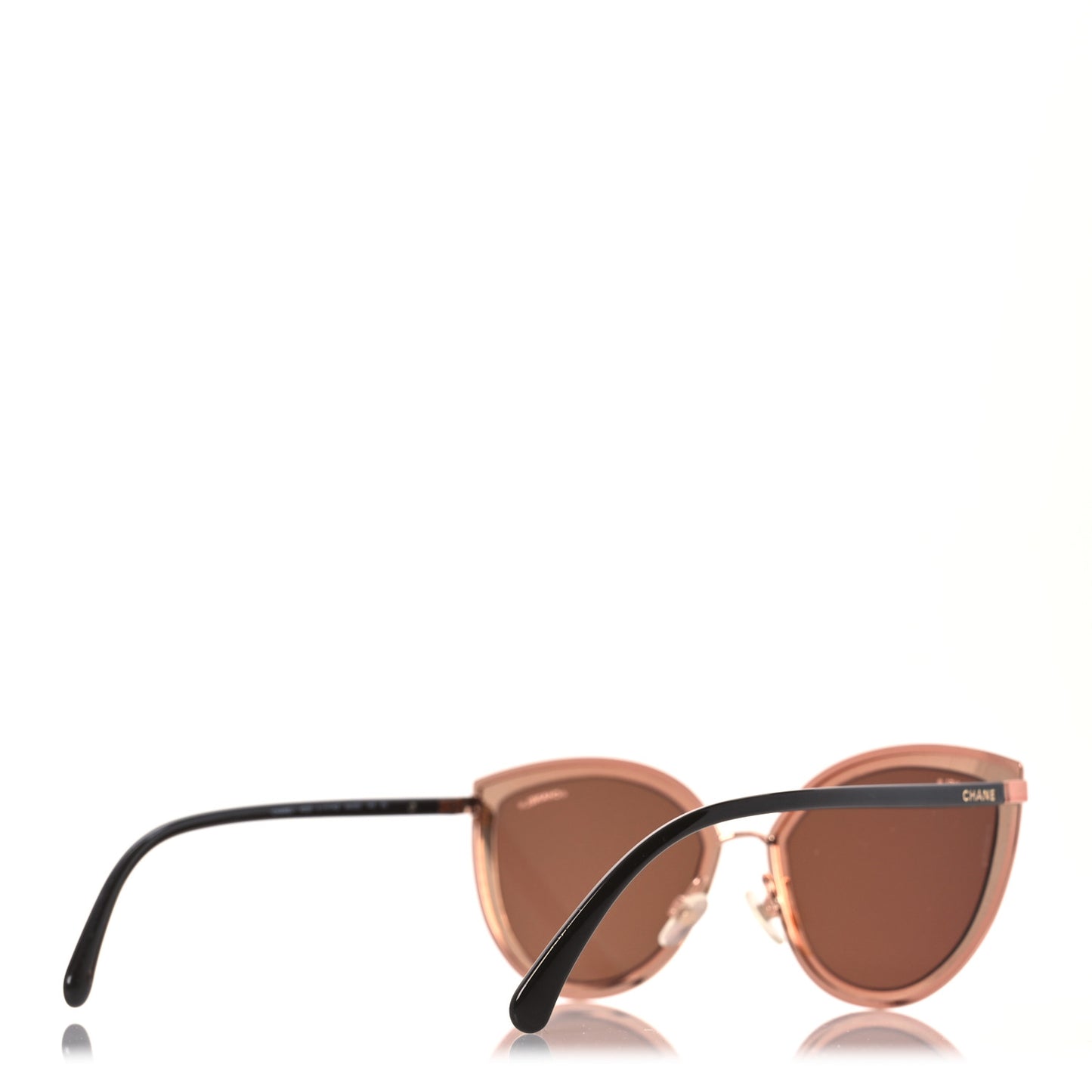 Metal Cat Eye Sunglasses 4222 Pink Gold