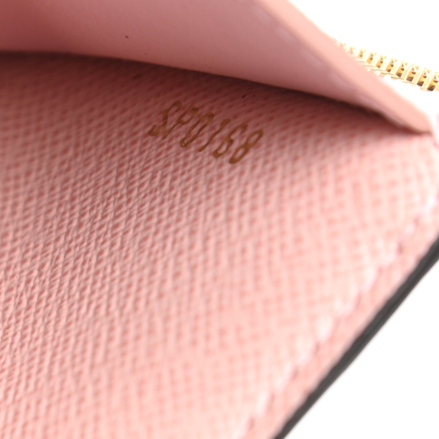 Louis Vuitton Damier Ebene Victorine Wallet Rose Ballerine 7 of 7