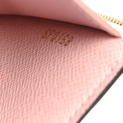 Louis Vuitton Damier Ebene Victorine Wallet Rose Ballerine 7 of 7
