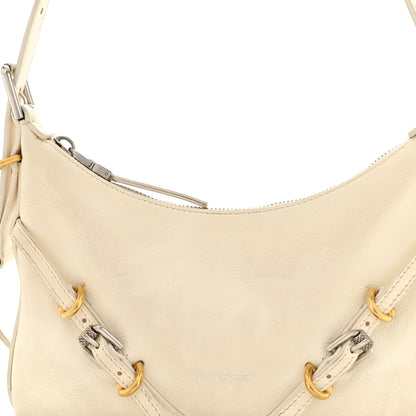 Givenchy Tumbled Calfskin Mini Voyou Boyfriend Party Bag White 7 of 13