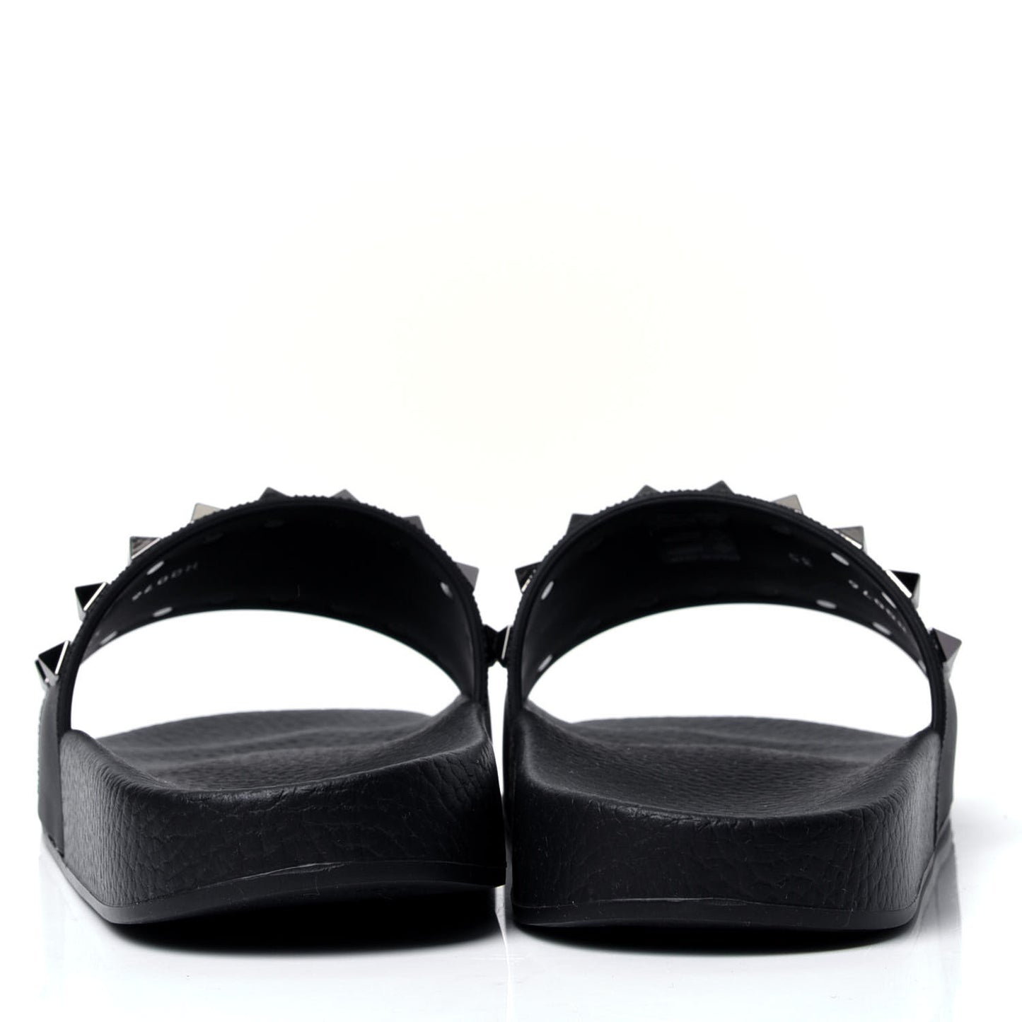 Rubber Rockstud Slide Sandals 35 Black