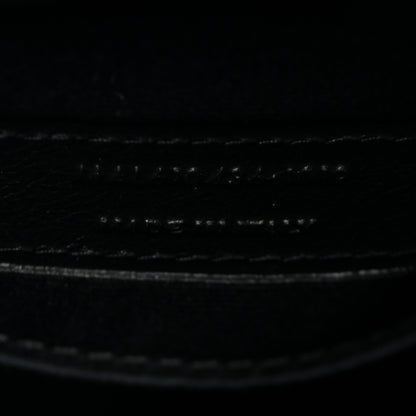 Saint Laurent Grain De Poudre Matelasse Chevron Quilted Round Vinyle Camera Bag Crema Soft 7 of 14