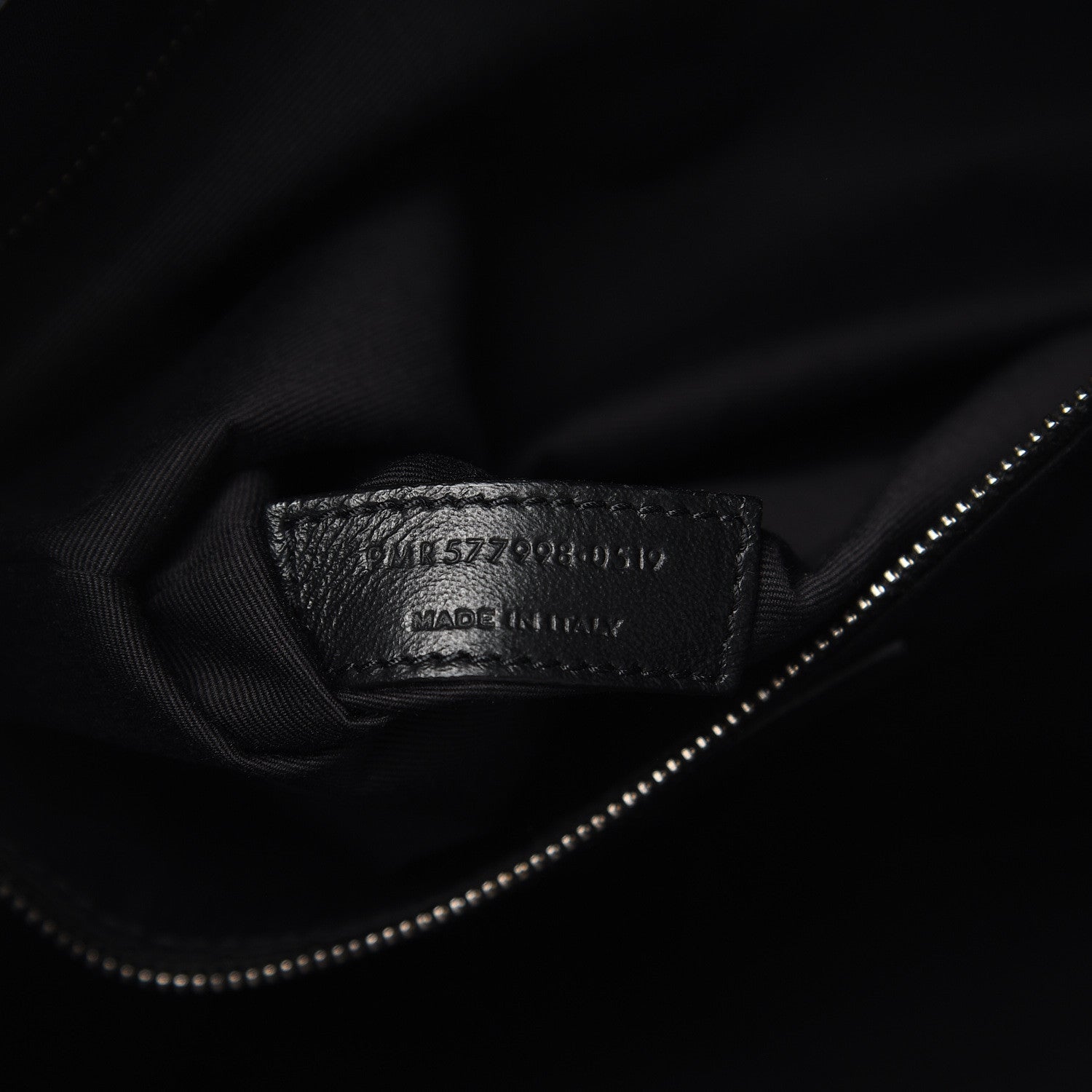 Saint Laurent Crinkled Calfskin Matelasse Monogram Niki Shoulder Bag Deep Marine 7 of 12