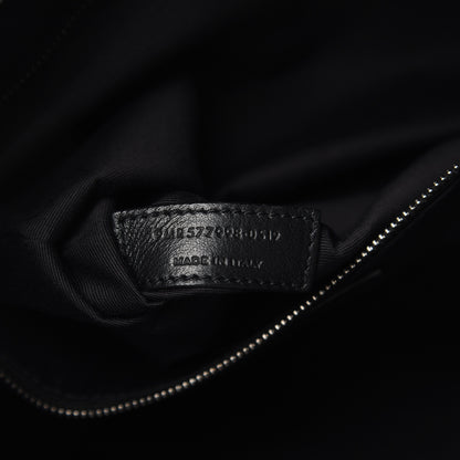 Saint Laurent Crinkled Calfskin Matelasse Monogram Niki Shoulder Bag Deep Marine 7 of 12