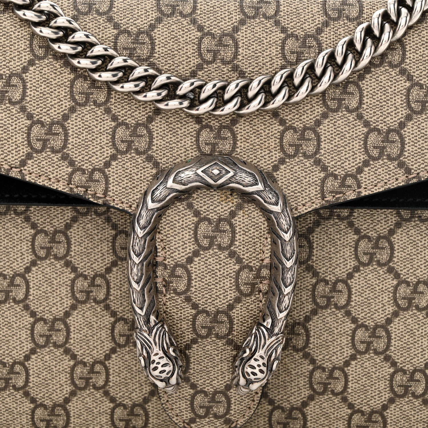 Gucci GG Supreme Monogram Small Dionysus Shoulder Bag Black 8 of 14