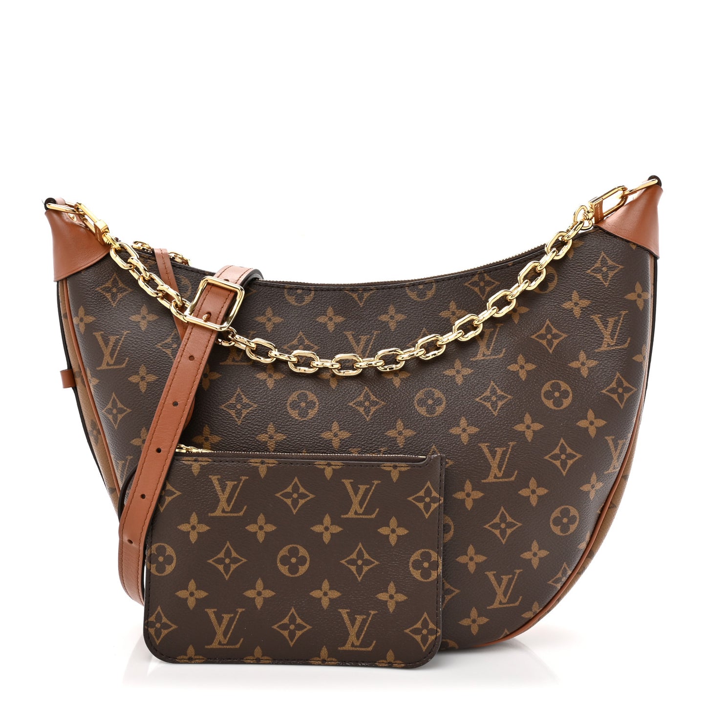 Reverse Monogram Loop Hobo