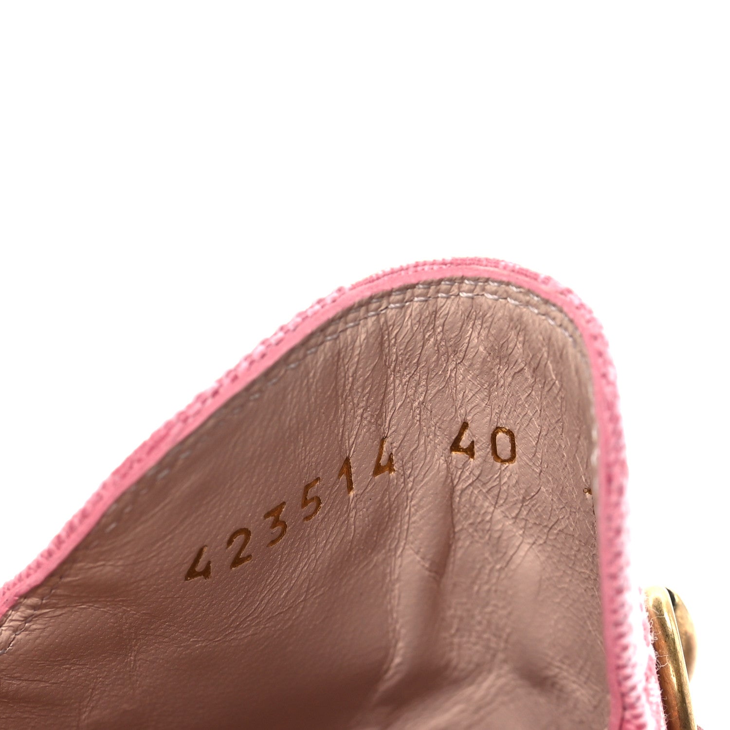 Gucci Canvas GG Monogram Nappa Womens Princetown Slippers 40 Cotton Candy Dark Cotton Candy Wild Rose 6 of 9