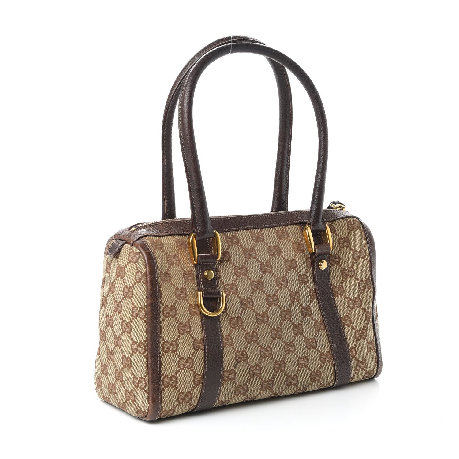 Gucci Monogram Small Abbey Boston Dark Brown 3 of 11
