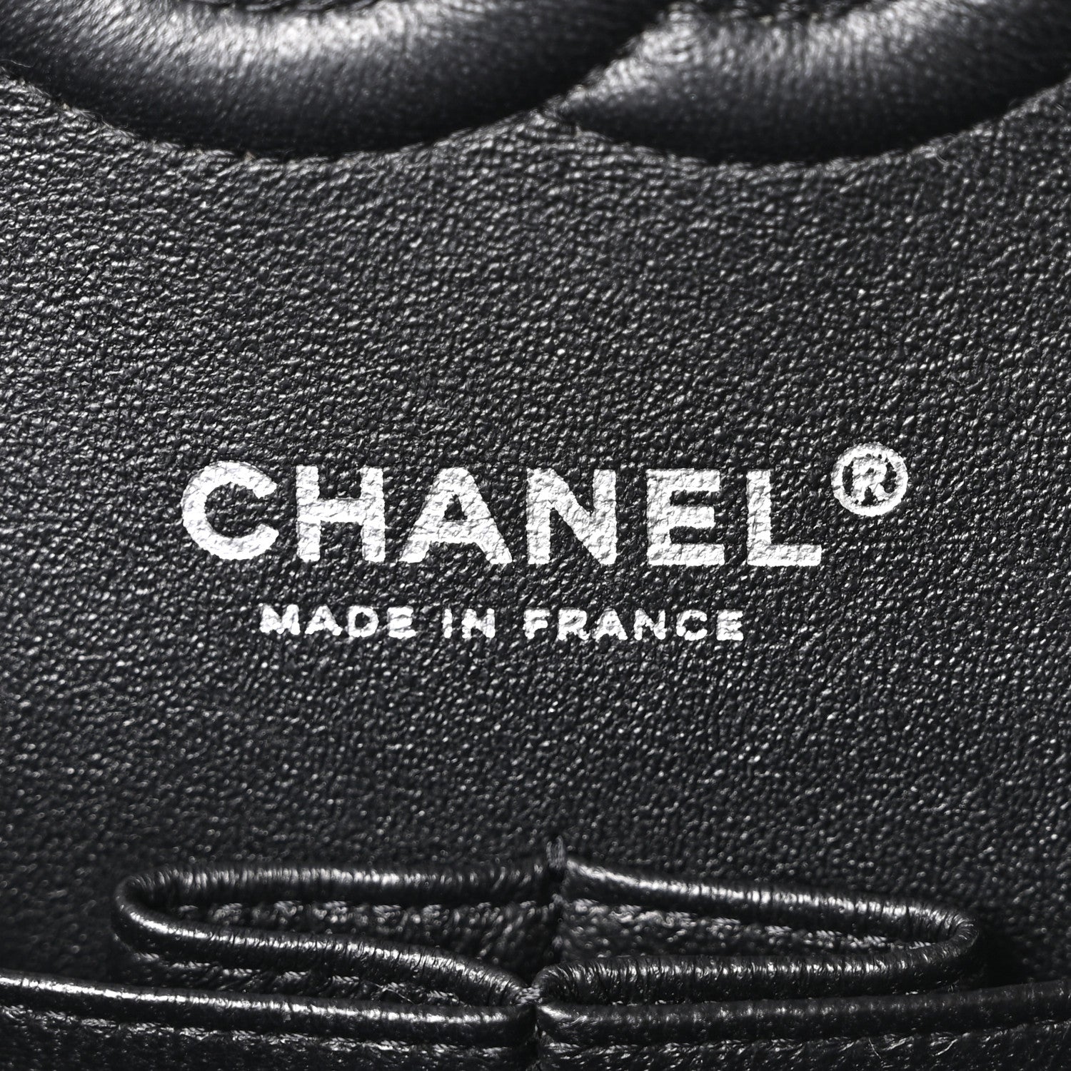 Chanel Caviar Chevron Quilted Medium Double Flap Black 6 of 10