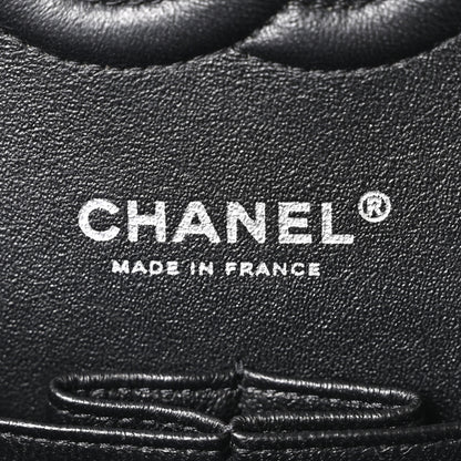 Chanel Caviar Chevron Quilted Medium Double Flap Black 6 of 10