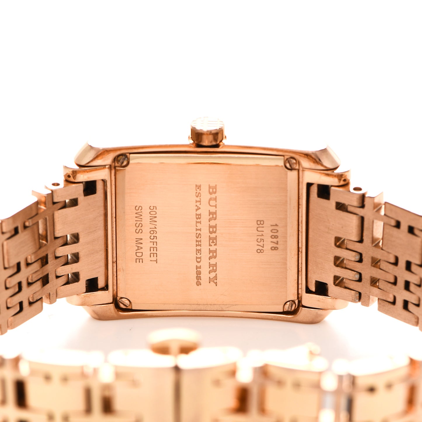 Stainless Steel 25mm Nova Check Quartz Watch Rose BU1578