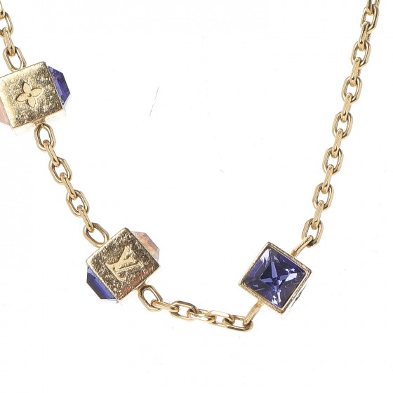 Louis Vuitton Swarovski Gamble Short Necklace Azur 7 of 8